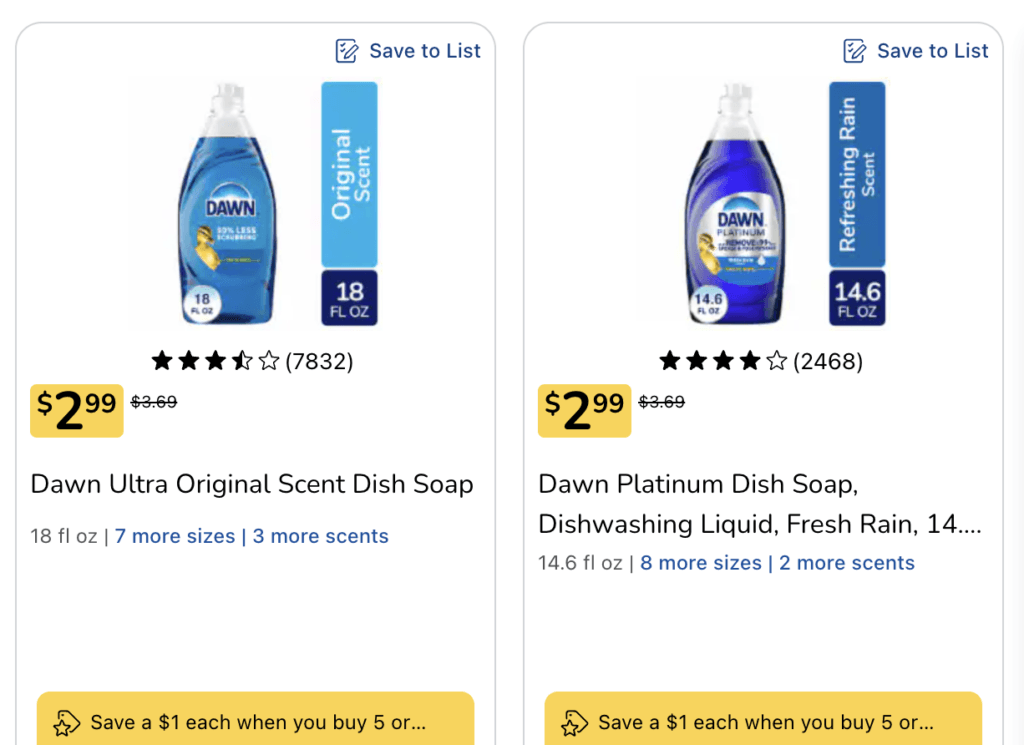 dawn dish soap kroger